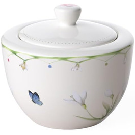 Цукорниця Villeroy & Boch Colourful Spring 300 мл, біла/кольорова, порцелянова, для зберігання, декор до Великодня, підходить для мікрохвильовки та посудомийки