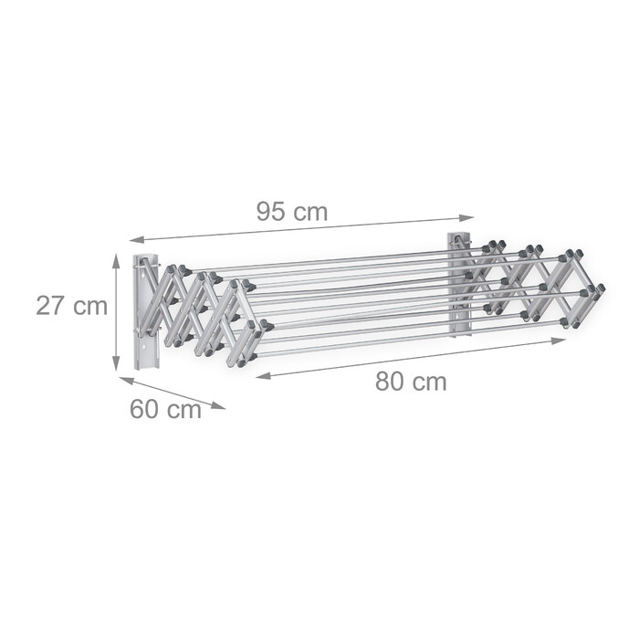 Relaxdays Clothes Rail Wall Mount