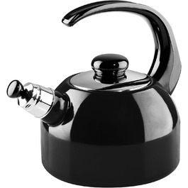 Чайник емальований Riess Classic Plus 2 л, чорний, для індукції