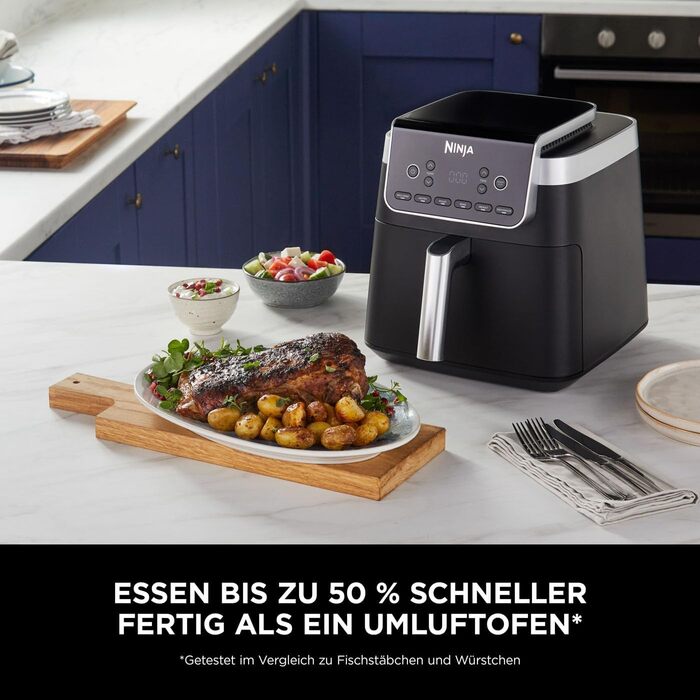 Фритюрниця повітряна Ninja Air Fryer MAX PRO 6.2L, сіра, AF180EU