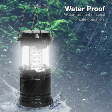 Party-Saving 4-Pack Portable Bright Camping Light with Folding Design and 30 LED Lights, APL1424