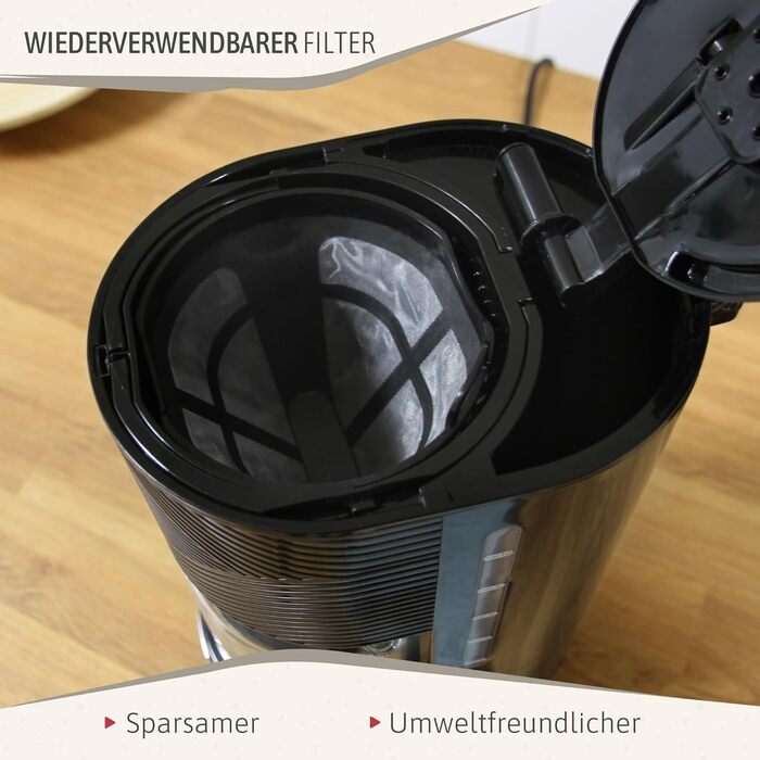 Набір Elegance Set: тостер на 2 тости, електричний чайник 1.7л, кавоварка на 10 чашок (1.25л), чорний