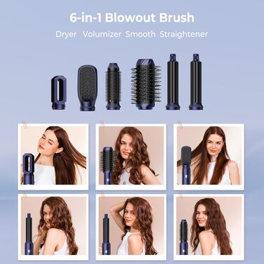 Air Styler 6-в-1: фен, щітка для локонів, випрямляч, об'єм, сушка волосся