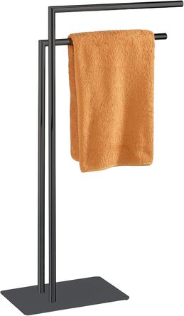 Підставка для рушників WENKO Recco, чорна, з нержавіючої сталі, 48 x 80.5 x 20 см