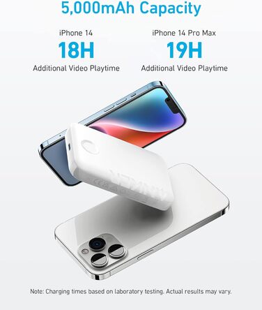 Anker PowerCore Magnetic 5K: Бездротова батарея 5000mAh для iPhone 17/16/15/14/13/12