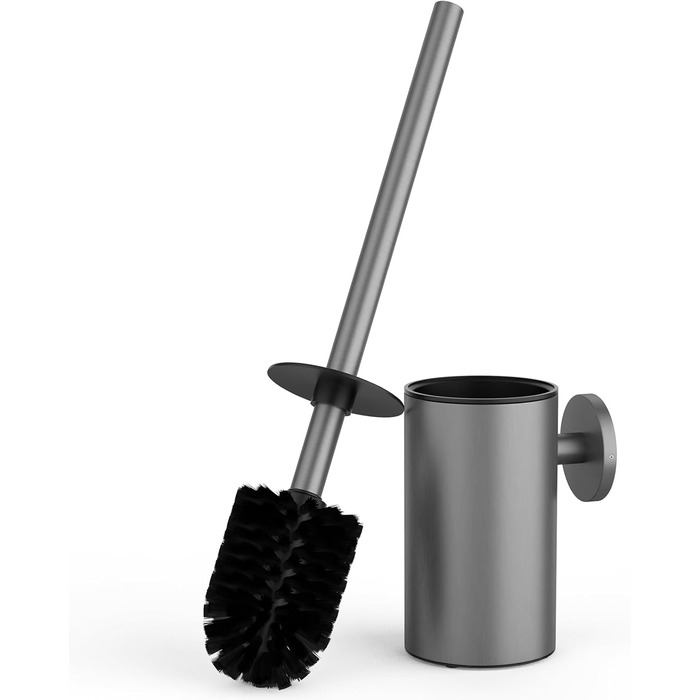 Набір для чищення унітазу з нержавіючої сталі 304, комплект з 2 насадками (круглі сірі)