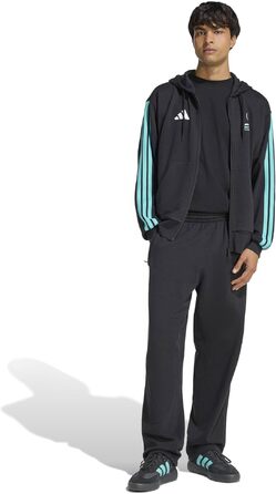 Чоловіча толстовка-худі adidas Mercedes-AMG Petronas Formula 1 Team DNA на блискавці, чорна/м'ятна, розмір L