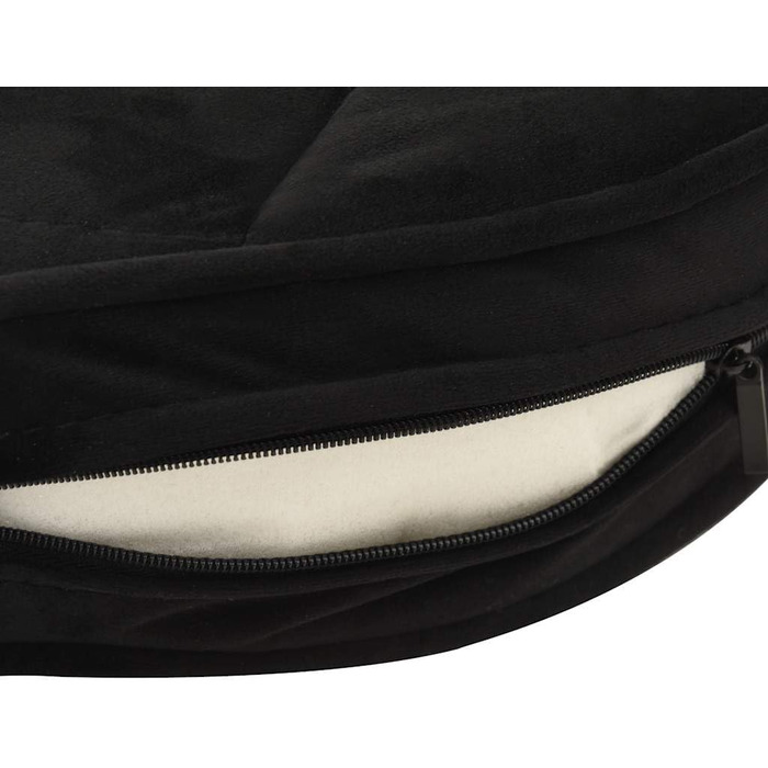 Диван для собак VidaXL, чорний, 48x48x32 см, плюш, штучна шкіра