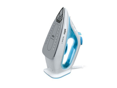 Парова праска Braun TexStyle 1, синя, керамічна підошва, 2000 Вт, 220 мл