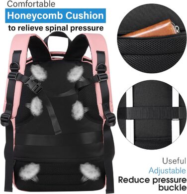 Шкільний рюкзак для дівчинки-підлітка, рюкзак для жінок, для школи, Daypack для ноутбука 15.6