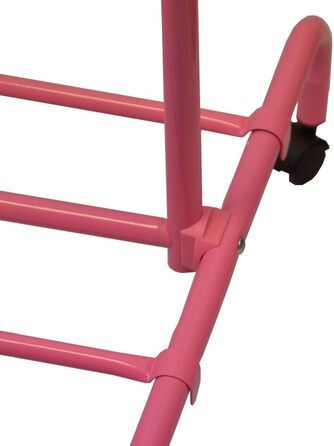 Home Vida Clothes Rack, Single Clothes Rail, Adjustable, Pink