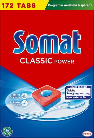 Таблетки для посудомийної машини Somat Classic Power kompakte, 172 шт