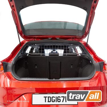 Сітка-перегородка Travall для SEAT Leon (2020-): автомобільна сітка для собак, захист багажника, міцний сталевий захист