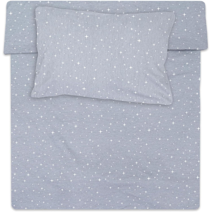Комплект постільної білизни для дитячого ліжечка Kinderbettwäsche, 100x135 см, бавовна, Oeko-Tex, для хлопчика та дівчинки. Комплект: ковдра 100x135 см та наволочка 40x60 см.