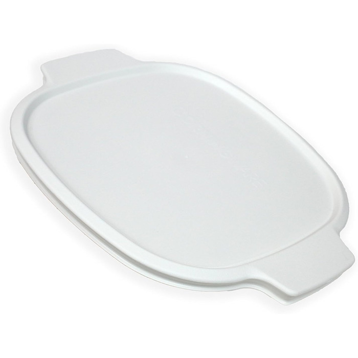 Кришка для посуду CORNINGWARE StoveTop 2/3 л, біла, пластик, квадратна, для Corningware A-2, з фіксатором, для мікрохвильовки та посудомийки