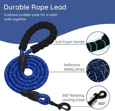 Шлейка для собак BELLA & PAL для маленьких собак з повідком, Step-in шлейка з Air Mesh, анти-тяга, світловідбиваюча, дихаюча, для цуценят, для котів, S (XXS (28-30см обхват грудей), синій & сірий)