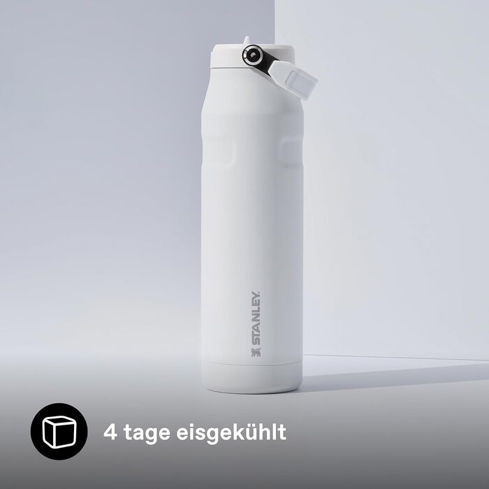 Термопляшка Stanley 1913 Flip Straw 1.06L Frost — герметична пляшка зі соломинкою, сталева, BPA-free
