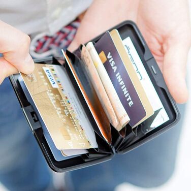 Алюмінієве картхолдер ÖGON -DESIGNS Smart Case Stockholm V1 з RFID захистом (Skull Style)