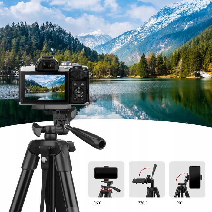 Штатив-трипод Victiv, висота 45-162 см, навантаження до 3 кг, для фотоапарата