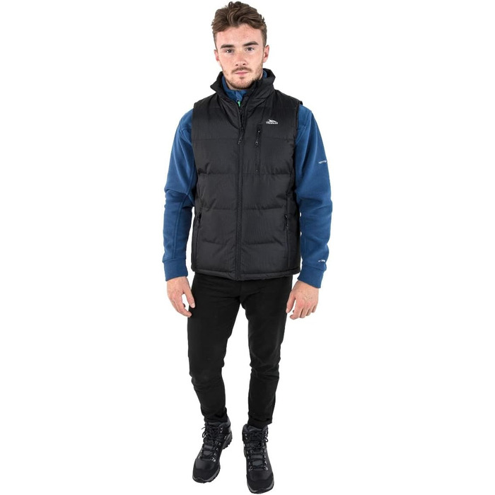 Чоловіча жилетка Trespass Casp, посилена, тепла, сіра (fint), чорна (5XL)