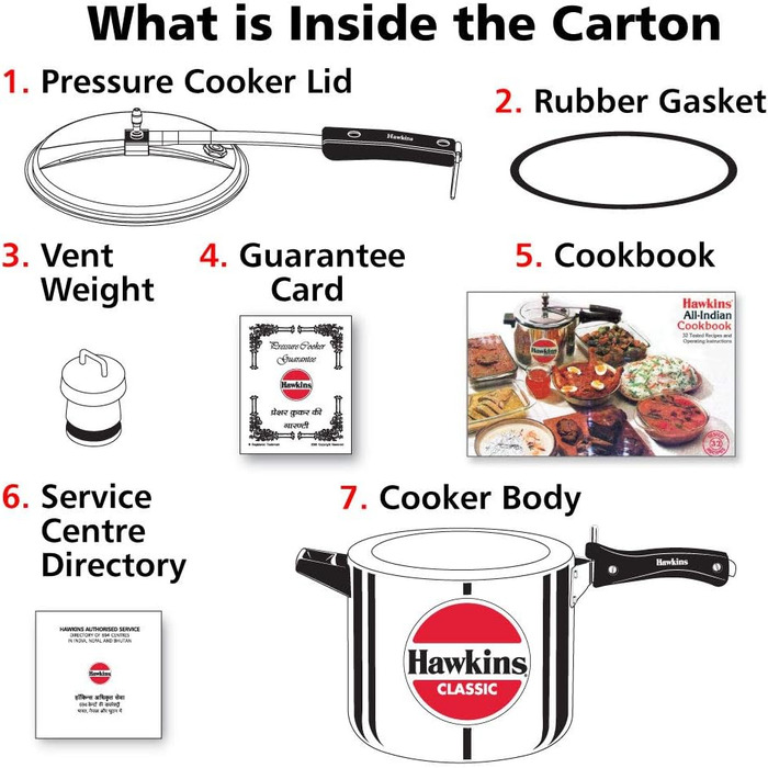 Скороварка Hawkins Classic CL40 з алюмінію, 4 л, компактна, срібна