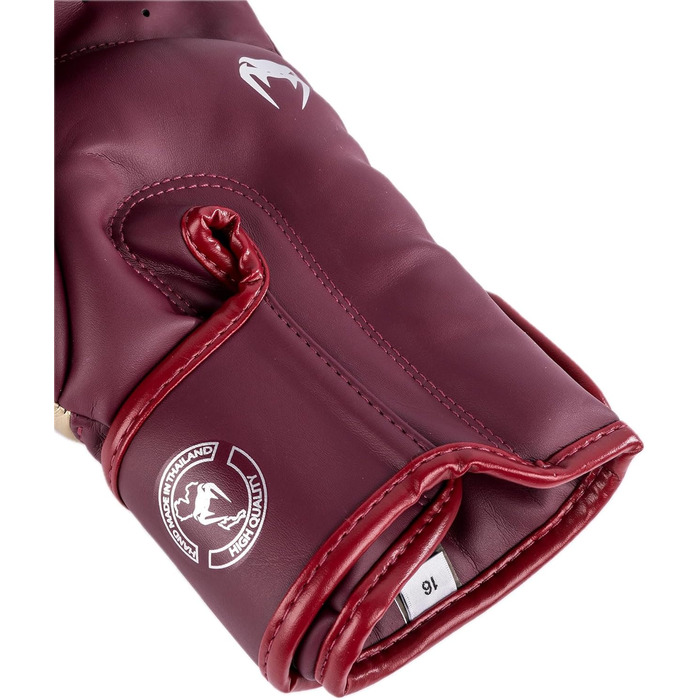 Боксерські рукавички Venum Elite Бордовий/Золотий 14 Oz