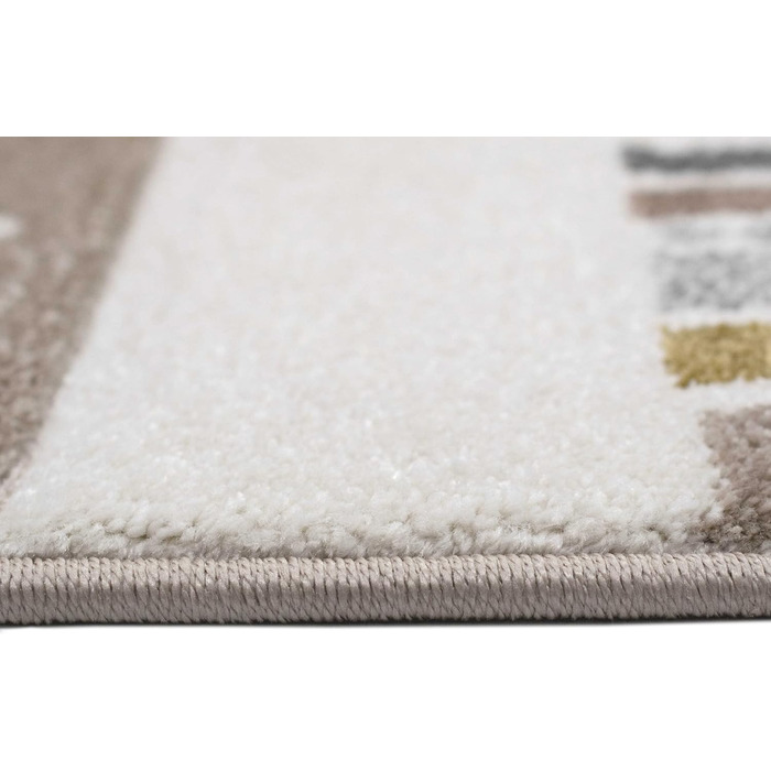 Dreamy Rug Children's Room Rug Play Rug Rainbow Dots Hearts Beige Gray Cream Size 200 x 290 cm 200 x 290 cm Beige Gray Cream