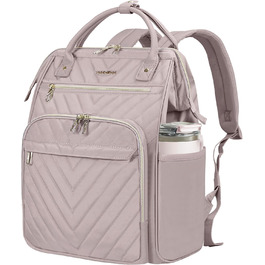 Рюкзак для ноутбука Vankean для жінок, 15.6-16.2 дюйми, з USB-портом, водонепроникний, для роботи/школи/подорожей, квітковий дизайн (світло-рожевий)