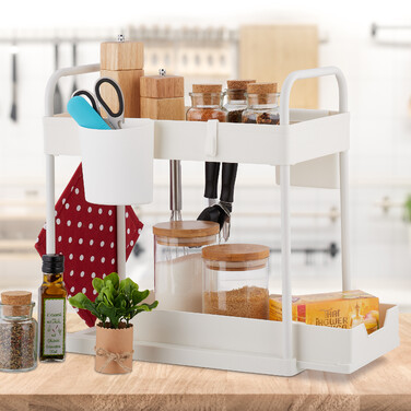 Relaxdays Extendable Under Sink Shelf