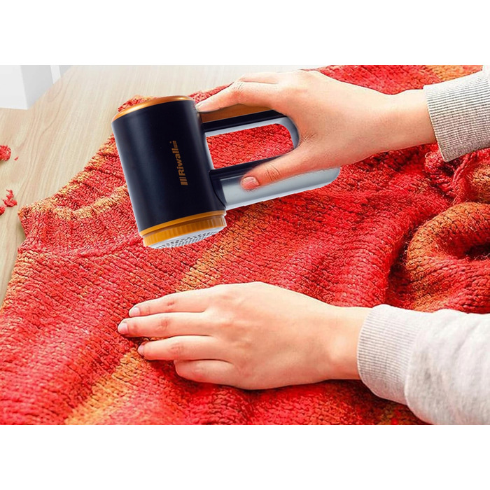 Потужна машинка для видалення ковтунів RIWALL ROK-01 — велика голярка для одягу, светрів та оббивки диванів