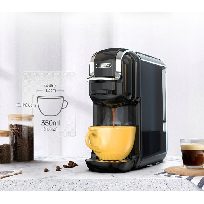 Капсульна кавомашина HiBREW H2B 19 бар, сіра