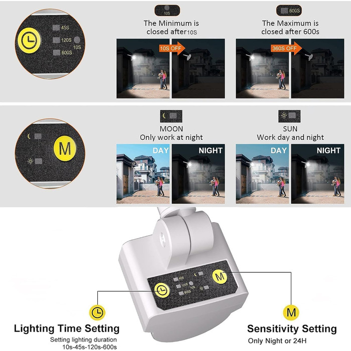 CLY LED Floodlight with Motion Sensor Outdoor 50W 4700LM Super Bright 2700K Warm White LED Floodlight IP66 Waterproof Outdoor Spotlight Adjustable Brightness Spotlight for Garden Garage Yard Backyard