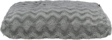 Ортопедичне собаче ліжко TRIXIE Vital Loki, 65x50 см - м'яке ліжко з Memory Foam для собак, сірого кольору