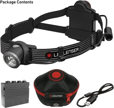 Ліхтар налобний Ledlenser H7 SE LED, 300 люмен, 160 м, фокус, заднє світло, батарейки та USB-кабель