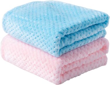 SLSON Деки для собак та котів, м'які двосторонні, 70x100 см (блакитний та рожевий)