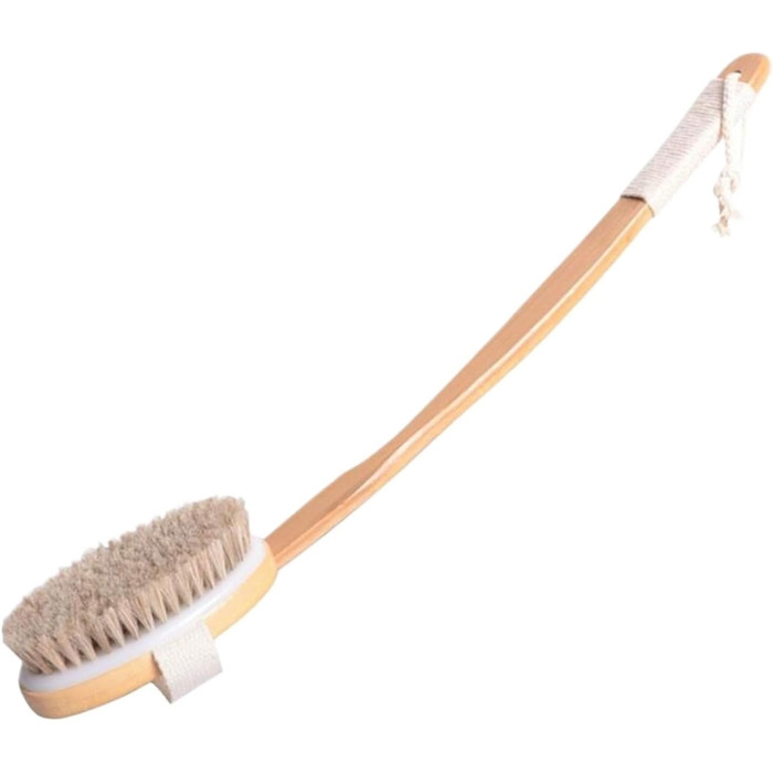 CambOs Bath and Body Brushes for Women, Horsehair, Long Handle, Bath Brushes for Men, Wooden Shower Brushes