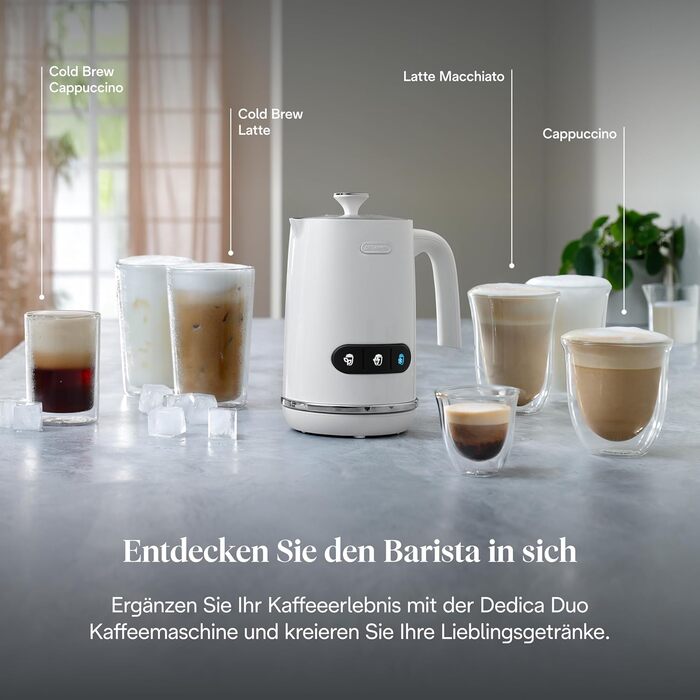 Електричний спінювач молока De'Longhi LatteMix EMF3.W, 250 мл, білий