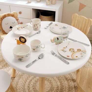 Набір дитячого посуду Villeroy & Boch Boho Kids 'Roar like a lion' (4 шт.) з нержавіючої сталі, для дітей