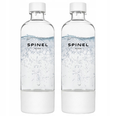 Сифон для води SPINEL SODA BubbleON білий: набір (2 пляшки + балон з газом)