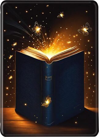 Чохол для Kindle Paperwhite 12-го покоління (2024) Flip з силікону, чохол Kindle Colorsoft з автопробудженням/сном, PU/TPU чохол-книжка, підходить для хлопчиків та дівчаток, з малюнком, Signature Edition, 7' (Color 6)