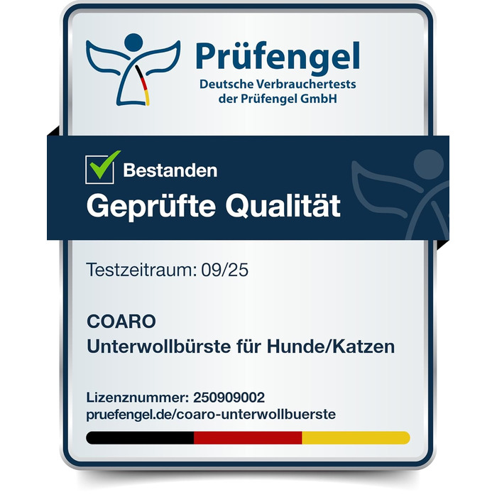 Підшерсткова щітка для собак та котів з двосторонніми лезами для легкого догляду за шерстю – неслизька ручка для надійного захвату – професійна щітка для видалення підшерстя
