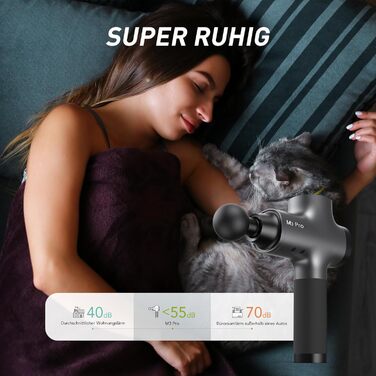 Масажер OPOVE M3 Pro 2 - професійний масажний пістолет з LED-дисплеєм, 2500 обертів/хв для зняття м'язового болю, чорний/сірий