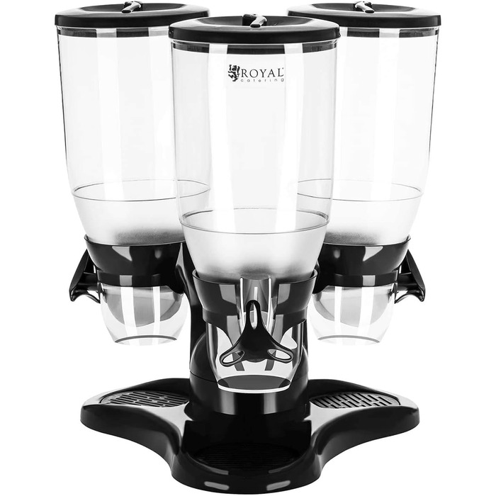 Дозатор для мюслі Royal Catering RCCS-9L/3 – 3 x 3 л, для кав'ярень та ресторанів