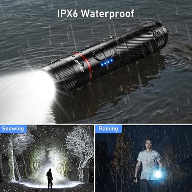 Ліхтар LED/UV перезарядна 2-в-1, Laitver 2000L, 395nm, чорний ліхтар, 6 режимів, збільшення, вологостійкий, для освітлення та виявлення сечі тварин