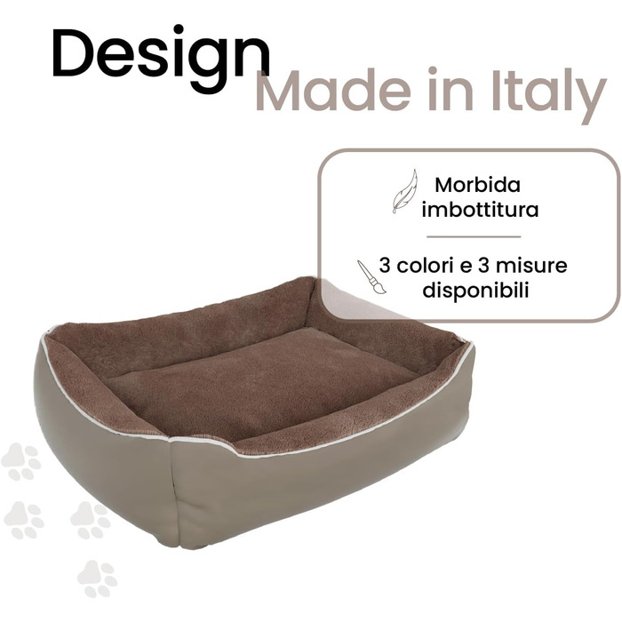 Лежанка для собак та котів Sogni E Capricci NUVOLA, сіра, 62x50x17 см