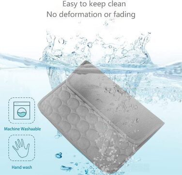 Килимок охолоджуючий для собак YXHZVON, 150 x 100 см, 2XL, сірий. Охолоджуючий килимок для собак, миючий, для дому, машини, в дорогу