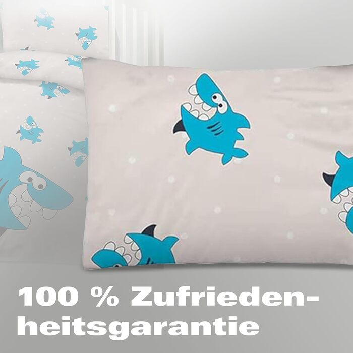 Комплект постільної білизни BaSaTex для дітей (100x135 см + 40x60 см) | 100% поліестер мікрофібра | З блискавкою | Дизайн 