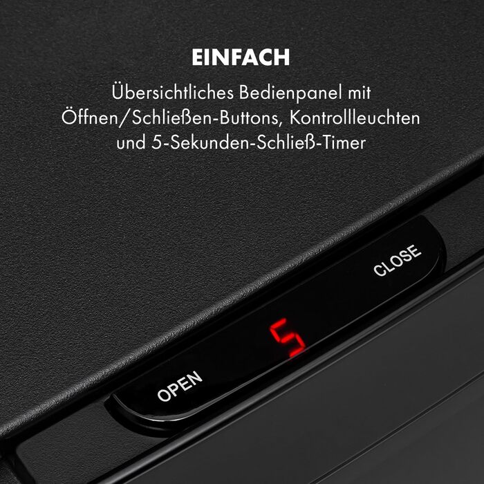 Сенсорний сміттєвий кошик Klarstein Touchless, 72 л, набір з 4 контейнерів (43 л та 2х12,5 л), автоматичне відкриття та закриття, чорний