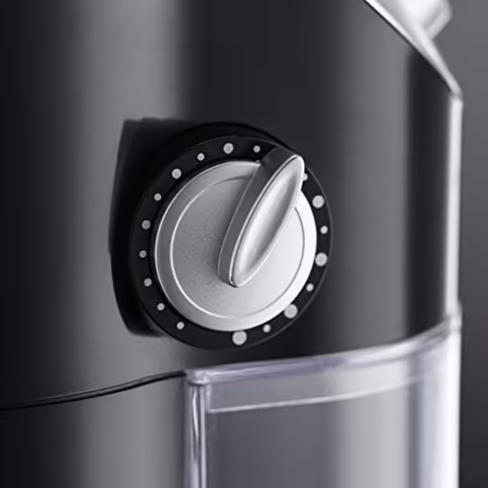 Russell Hobbs Coffee Grinder [Electric with Burr Grinder] Classics (variable grind settings from powder fine to coarse for coffee beans, nuts, spices, grains, 100g capacity) 23120-56, Black