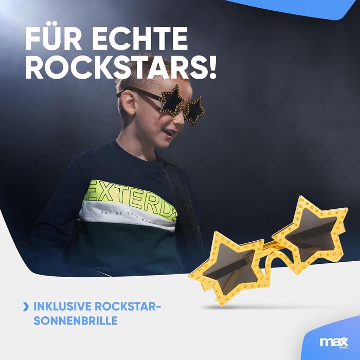 Електрогітара Max GigKit: Повний комплект для початківців (рожева, 1/4, 4/4), з підсилювачем 40W, чохлом, медіатором, ременем, тюнером, кабелем та запасними струнами